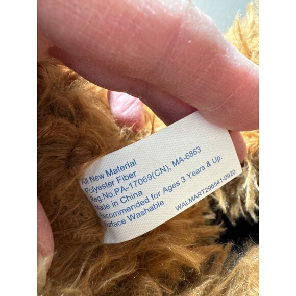 Walmart Large Laying Golden Doodle Fluffy Brown Dog Plush Toy 24” #296541 - Picture 6 of 10